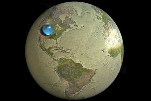 water bubble v planet